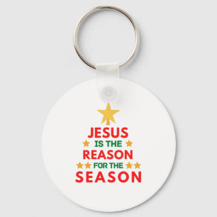 Christmas Jesus is the reason for the season Key Ring