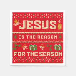 Christmas Jesus Is The Reason For The Season Napkin