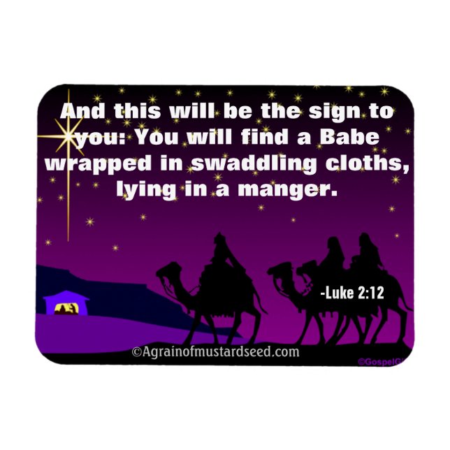 Christmas Jesus Magnet (Horizontal)