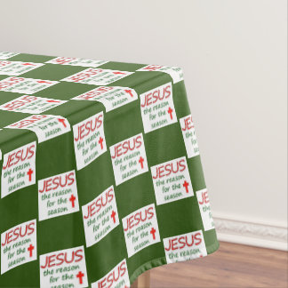 Christmas Jesus Reason for Season Tablecloth