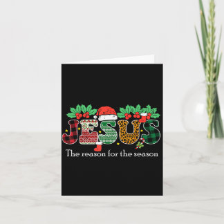Christmas Jesus Reason Season Xmas Christian Men Card