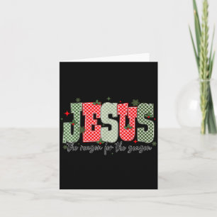 Christmas Jesus Reason Season Xmas Christian Men W Card