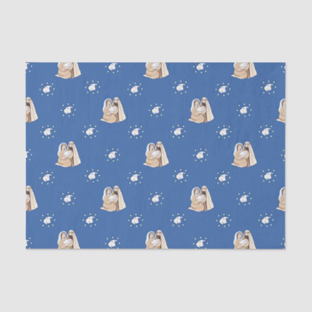 Christmas Jesus Wise Men Angels  Tissue Paper (Front)