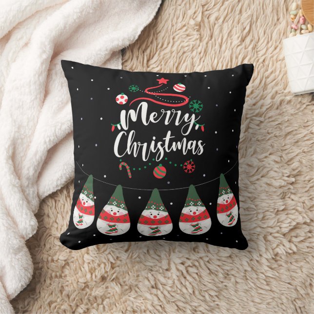 Christmas Jingle Bells Joyful Greetings Collection Cushion (Blanket)