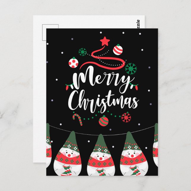 Christmas Jingle Bells Joyful Greetings Collection Postcard (Front/Back)