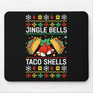 Christmas Jingle Bells Taco Shells Funny Family Ug Mouse Mat
