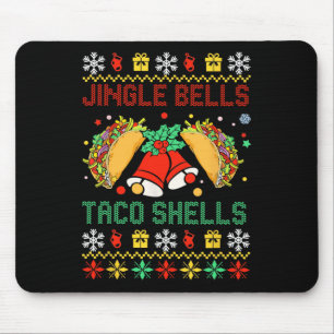 Christmas Jingle Bells Taco Shells Funny Family Ug Mouse Mat
