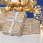 Christmas, Jingle Bells, Vintage Sheet Music, Wrapping Paper<br><div class="desc">Fun vintage sheet music of Christmas song Jingle Bells. Cute horse drawn sleigh glides through the snow,  on their way to the snow covered house up the road.</div>
