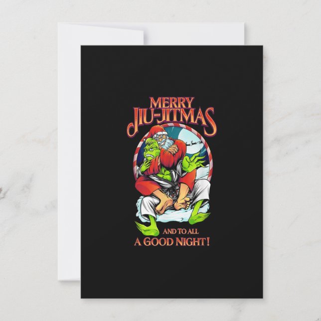Christmas Jiu Jitsu Merry Jiu jitmas Invitation (Front)