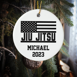 Christmas Jiu Jitsu Personalized  Ceramic Tree Decoration