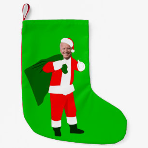 christmas joe biden santa small christmas stocking