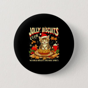 Christmas Jolly Biscuits Club Cute Cat Lovers Baki 6 Cm Round Badge