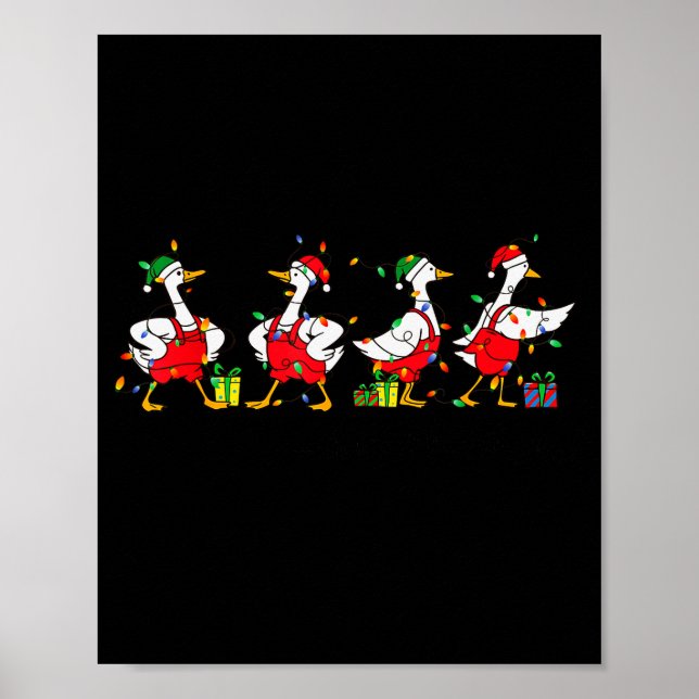 Christmas Jolly Goose That’s It I’m Not Going Funn Poster (Front)