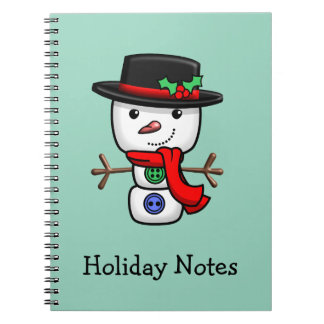 Christmas Jolly Snowman Notebook