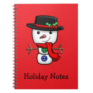 Christmas Jolly Snowman Notebook