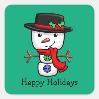 Christmas Jolly Snowman Stickers