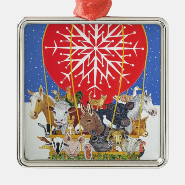 Christmas Journey Metal Tree Decoration (Front)