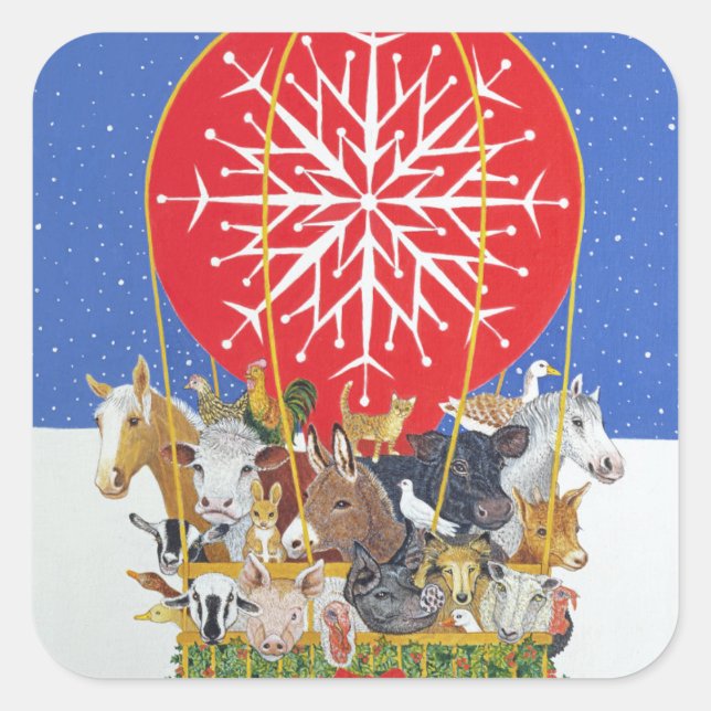 Christmas Journey Square Sticker (Front)