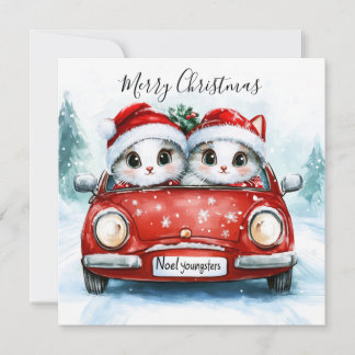 Christmas Journey with Furry Friends Card