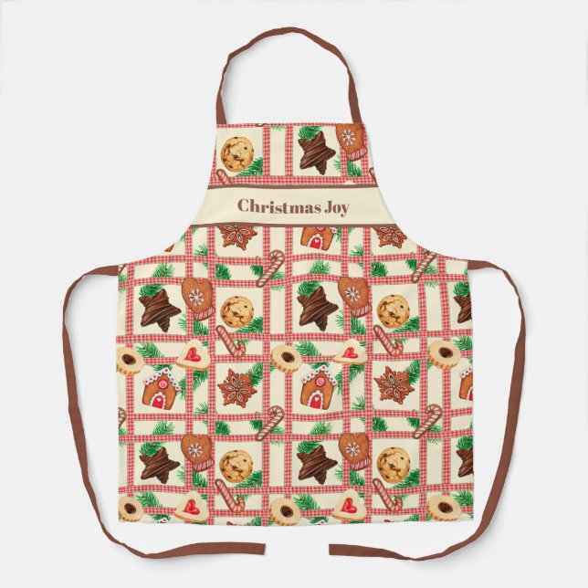 Christmas Joy Baking Apron (Front)