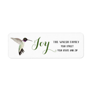 Christmas Joy Black-chinned Hummingbird
