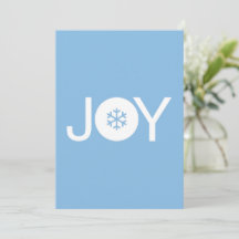 Christmas Joy Blue Christmas Card