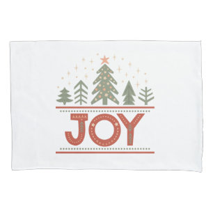 Christmas Joy Boho Holiday Pillowcase