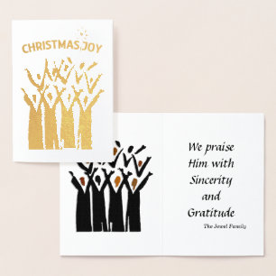 Christmas Joy Elegant Foil Card