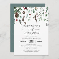 Christmas Joy | Elegant Watercolor Winter Wedding