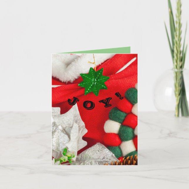 Christmas Joy for your family & friends Note Card (Front)