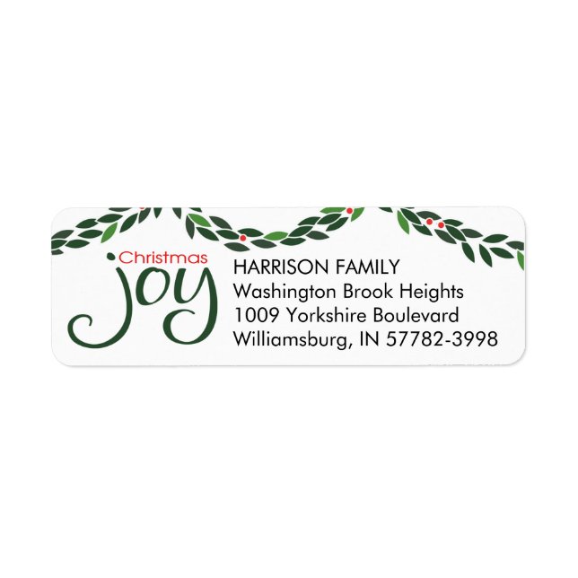 Christmas Joy Garland (Front)