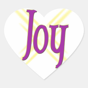 Christmas Joy Heart Sticker