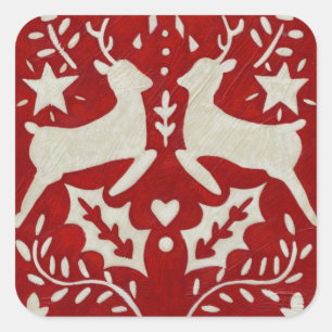 Christmas Joy I Square Sticker