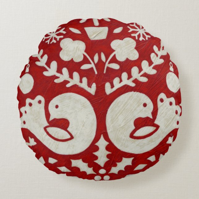 Christmas Joy II Round Cushion (Front)