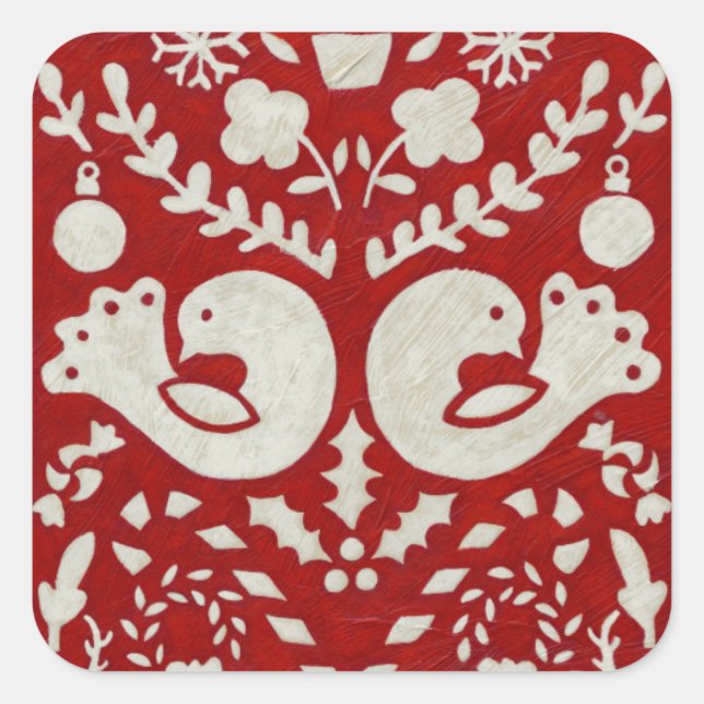 Christmas Joy II Square Sticker (Front)