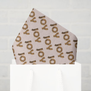 Christmas Joy Leopard Pattern Tissue Paper