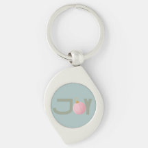 Christmas Joy Metal Keychain