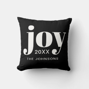 Christmas Joy Modern Minimalist Cushion