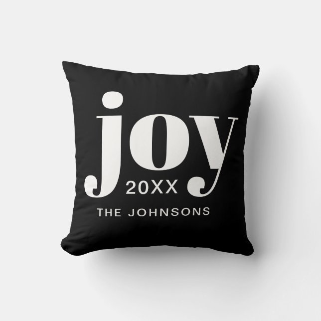 Christmas Joy Modern Minimalist Cushion (Front)