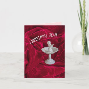 Christmas Joy Music plays with red background Card