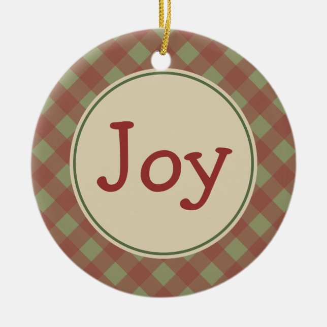 Christmas Joy Ornament (Front)