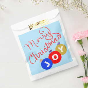 Christmas Joy Ornaments Favour Bags