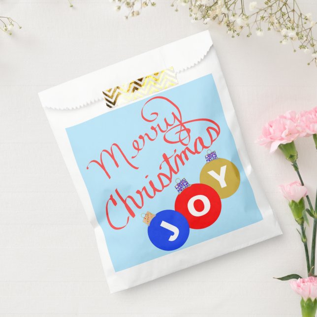 Christmas Joy Ornaments  Favour Bags (Sealed)
