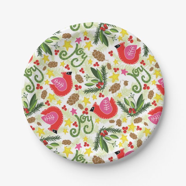Christmas Joy Paper Plates (Front)
