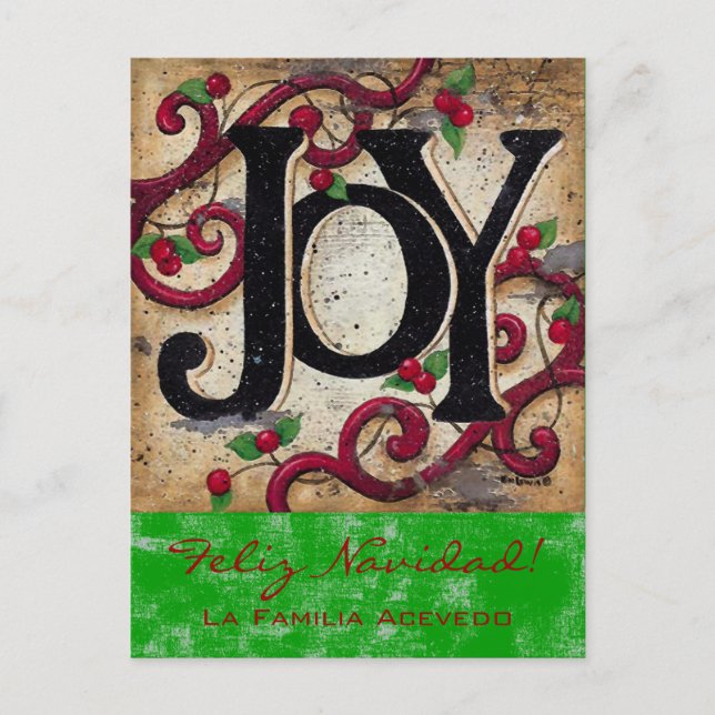 Christmas Joy ~ Postcard (Front)