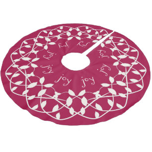 Christmas JOY, Red and White Tree Skirt