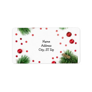 Christmas Joy Return Address Labels