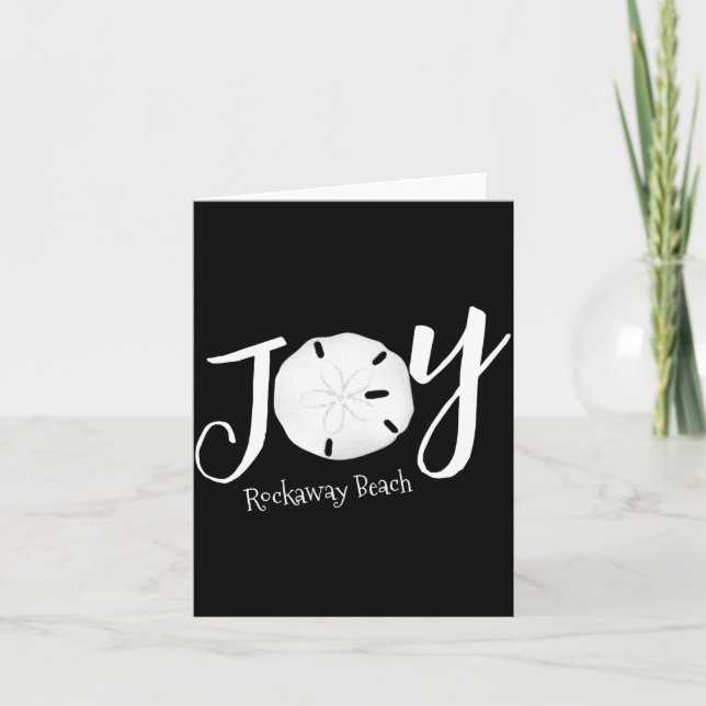 Christmas Joy Sand Dollar T Shirt  Card (Front)
