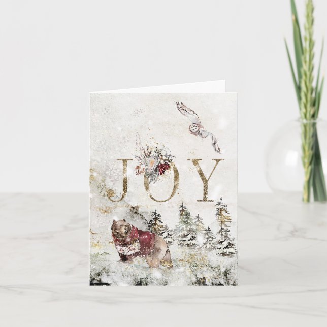 Christmas joy thank you card (Front)