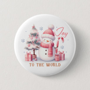 Christmas Joy to the World Button